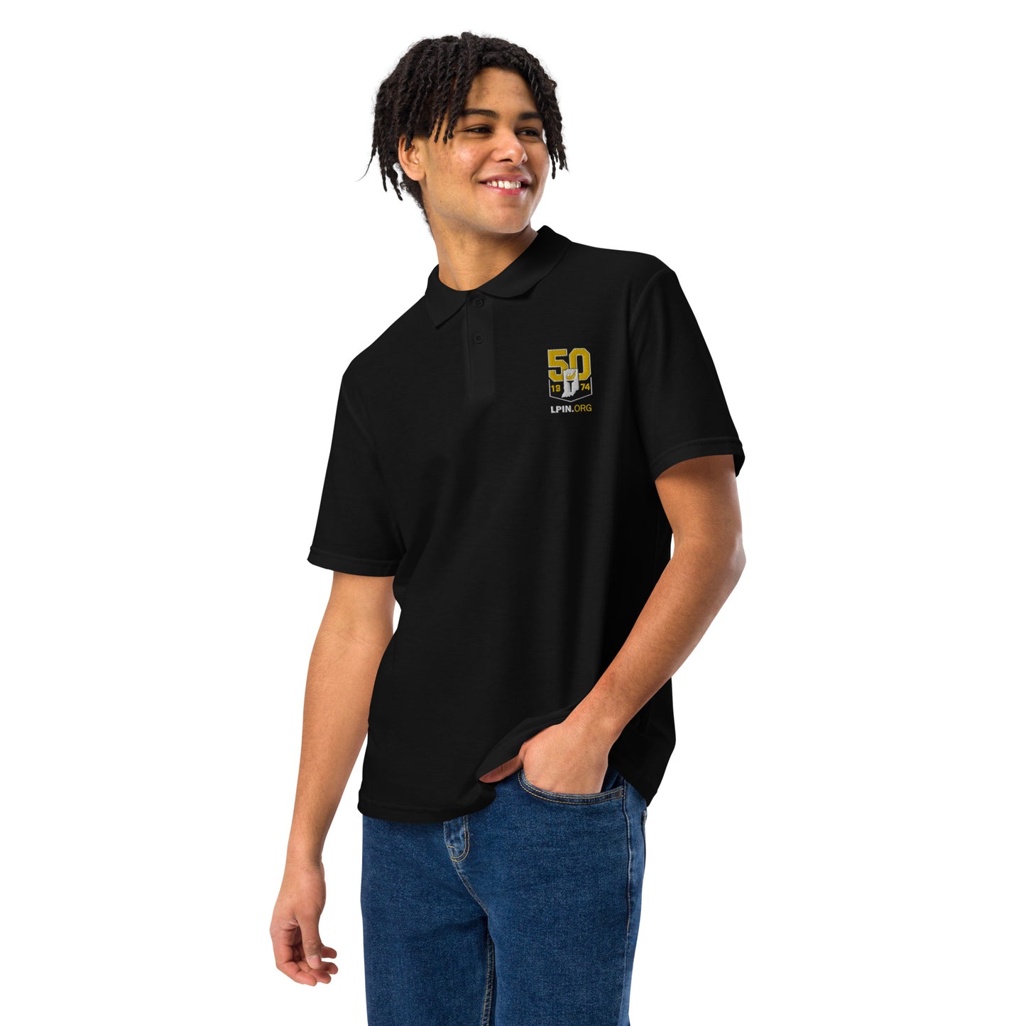 LPIN 50th Men’s Polo shirt (embroidered)